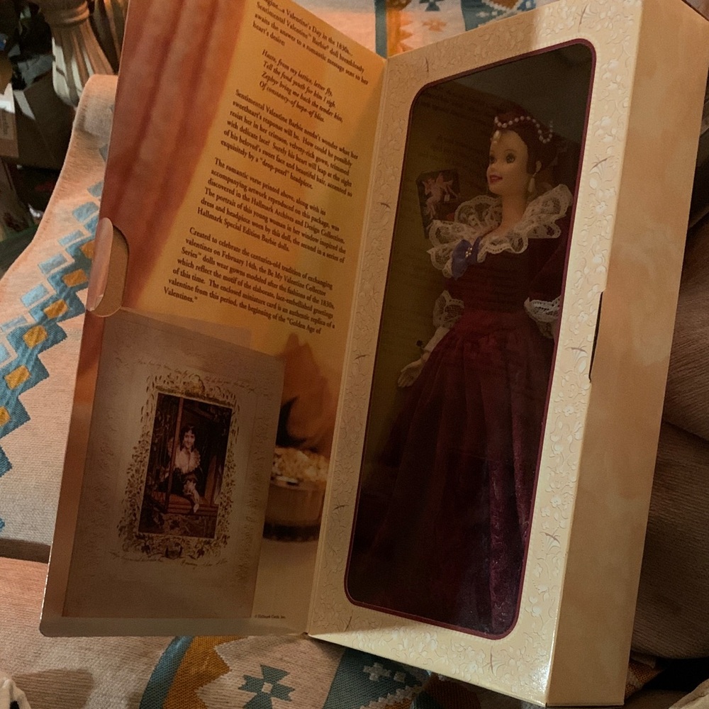 Hallmark Sentimental Valentine Barbie in Burgundy